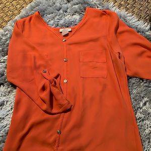 Orange blouse
